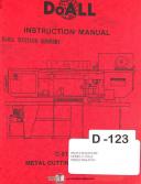 DoAll-Doall C-916-A, Band Saw, Operations Electic Hyd and Parts Manual 1986-C-916-C-916-A-01